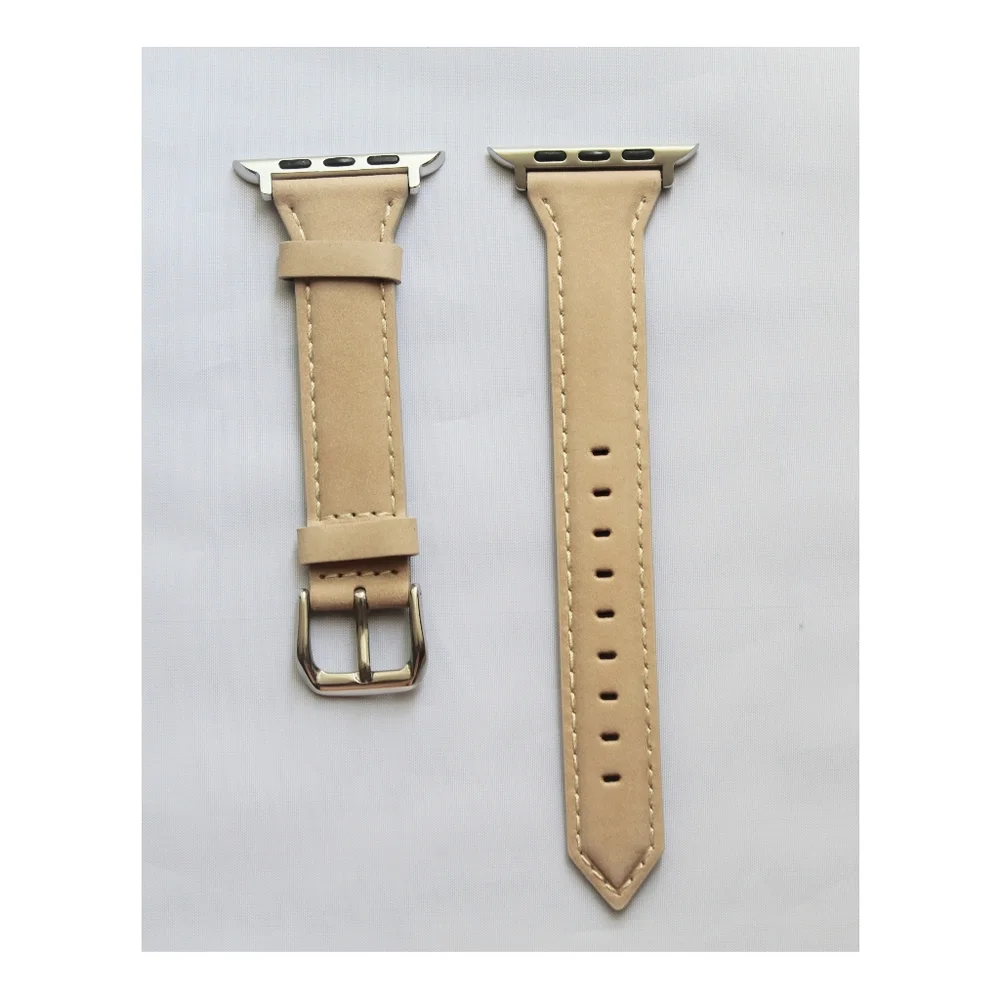 Watch 7 6 5 4 3 2 1 SE Band Leather 38/40/41/42/44/45mm Beige New